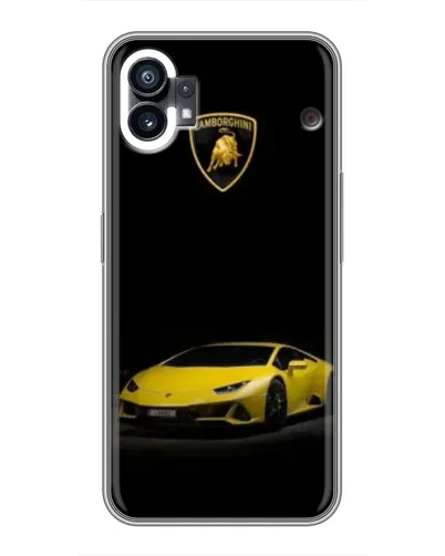 Чохол для Xiaomi Poco M4 5G з картинкою «Lamborghini жовтий акцент»
