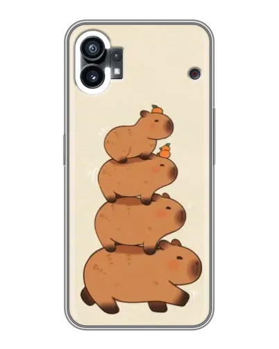 Чохол для Xiaomi Poco M4 5G з картинкою «Вежа з капібар»
