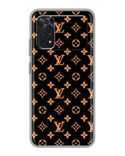 Чехол для Xiaomi POCO M4 Pro 5G с картинкой «Золотая монограмма LV»