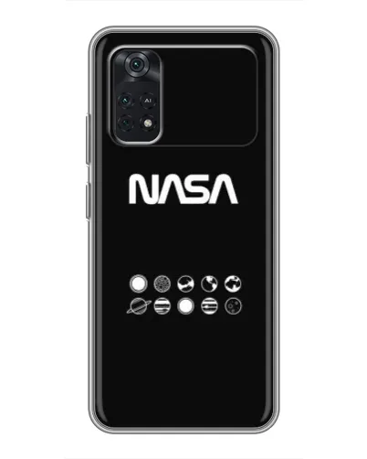 Чехол для Xiaomi POCO M4 Pro 5G с картинкой «NASA — технический принт»