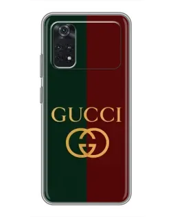 Чехол для Xiaomi POCO M4 Pro 5G с картинкой «Gucci — темно-зеленый градиент» Чехол для Xiaomi POCO M4 Pro 5G с картинкой «Gucci — темно-зеленый градиент»