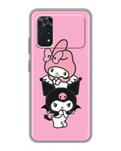 Чехол для Xiaomi POCO M4 Pro 5G с картинкой «My Melody и Kuromi»