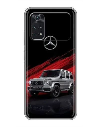 Чехол для Xiaomi POCO M4 Pro 5G с картинкой «Mercedes G-Class красный» Чехол для Xiaomi POCO M4 Pro 5G с картинкой «Mercedes G-Class красный»