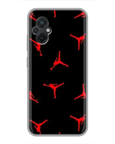 Чохол для Xiaomi POCO M5 з картинкою «Jordan Red Pattern» Чохол для Xiaomi POCO M5 з картинкою «Jordan Red Pattern»