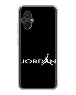 Чохол для Xiaomi POCO M5 з картинкою «Jordan White Logo»
