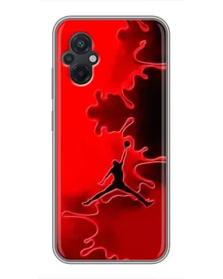 Чохол для Xiaomi POCO M5 з картинкою «Jordan Red Smoke»