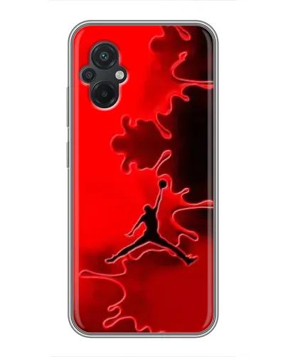 Чохол для Xiaomi POCO M5 з картинкою «Jordan Red Smoke» Чохол для Xiaomi POCO M5 з картинкою «Jordan Red Smoke»