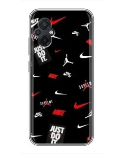 Чохол для Xiaomi POCO M5 з картинкою «Nike Mix Pattern»