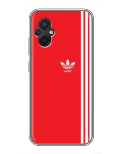 Чохол для Xiaomi POCO M5 з картинкою «Червоний мінімалізм Adidas»