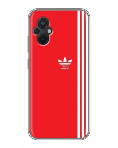 Чохол для Xiaomi POCO M5 з картинкою «Червоний мінімалізм Adidas»