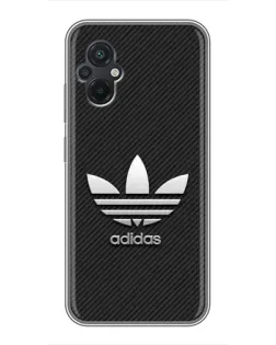 Чохол для Xiaomi POCO M5 з картинкою «Adidas Карбонова текстура»