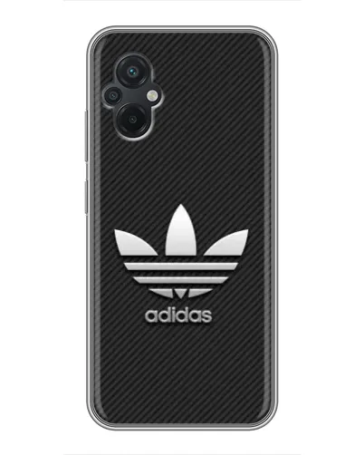 Чохол для Xiaomi POCO M5 з картинкою «Adidas Карбонова текстура»