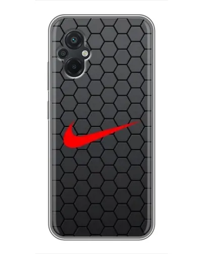 Чохол для Xiaomi POCO M5 з картинкою «Nike — карбонова сітка»