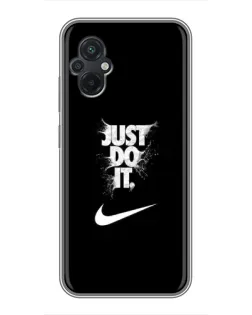 Чохол для Xiaomi POCO M5 з картинкою «Текстовий принт Nike»