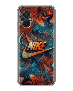 Чохол для Xiaomi POCO M5 з картинкою «Nike в абстракції»