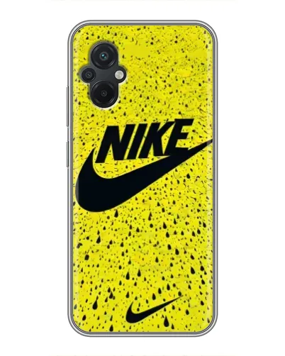 Чохол для Xiaomi POCO M5 з картинкою «Жовтий текстурний Nike»
