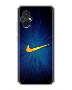 Чохол для Xiaomi POCO M5 з картинкою «Синій пульс Nike»
