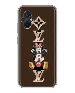 Чохол для Xiaomi POCO M5 з картинкою «LV та Міккі Маус»