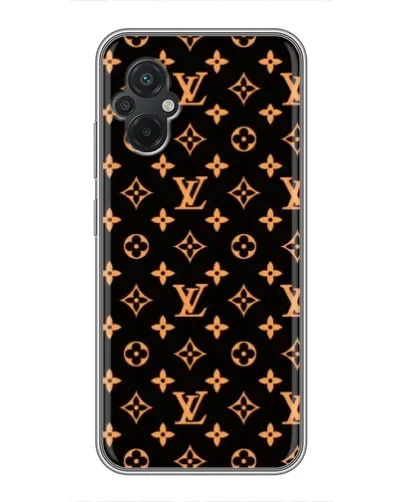 Чохол для Xiaomi POCO M5 з картинкою «Золота монограма LV»