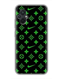 Чохол для Xiaomi POCO M5 з картинкою «Неоновий принт LV»