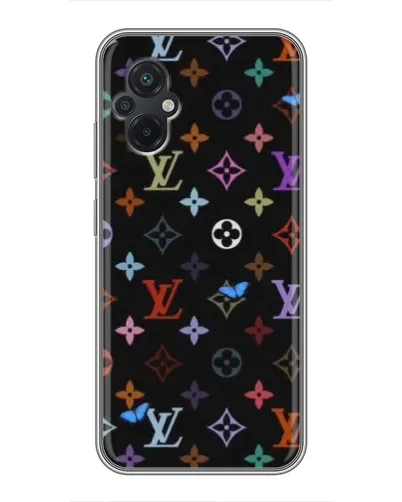 Чохол для Xiaomi POCO M5 з картинкою «Кольорова монограма LV»