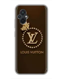 Чохол для Xiaomi POCO M5 з картинкою «LV — золота печатка»