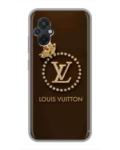Чохол для Xiaomi POCO M5 з картинкою «LV — золота печатка»