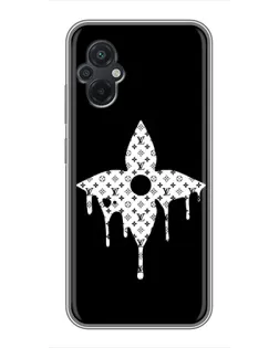 Чохол для Xiaomi POCO M5 з картинкою «Квіткова монограма»