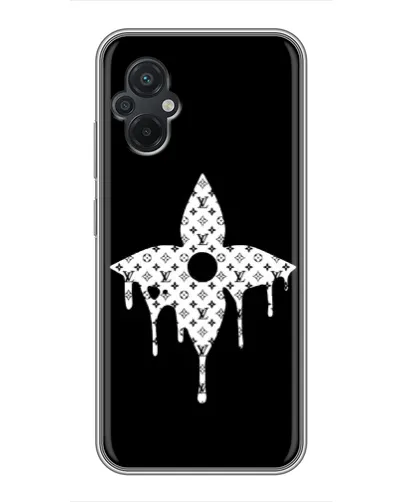 Чохол для Xiaomi POCO M5 з картинкою «Квіткова монограма»