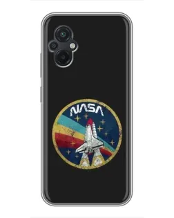 Чохол для Xiaomi POCO M5 з картинкою «NASA — емблема місії»