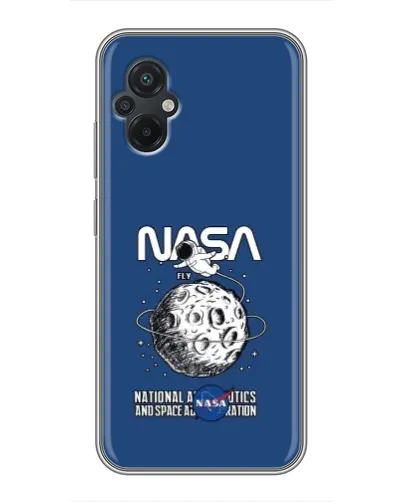 Чохол для Xiaomi POCO M5 з картинкою «NASA — місячна місія»
