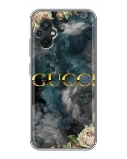 Чохол для Xiaomi POCO M5 з картинкою «Абстрактні квіти Gucci»