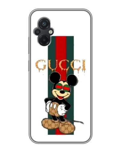 Чохол для Xiaomi POCO M5 з картинкою «Міккі Маус Gucci — смуги» Чохол для Xiaomi POCO M5 з картинкою «Міккі Маус Gucci — смуги»