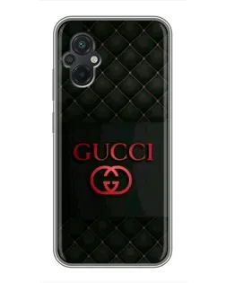 Чохол для Xiaomi POCO M5 з картинкою «Gucci — стьобаний чорний»