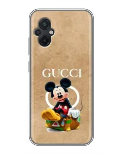 Чохол для Xiaomi POCO M5 з картинкою «Міккі Маус Gucci — крафт»