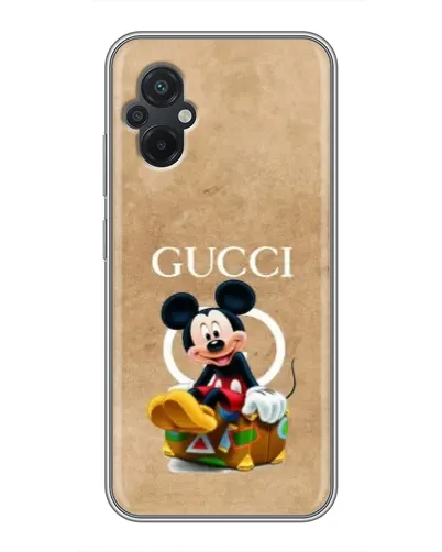 Чохол для Xiaomi POCO M5 з картинкою «Міккі Маус Gucci — крафт» Чохол для Xiaomi POCO M5 з картинкою «Міккі Маус Gucci — крафт»