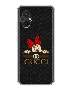 Чохол для Xiaomi POCO M5 з картинкою «Мінні Маус Gucci — чорний»
