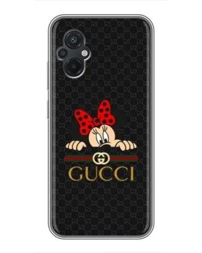 Чохол для Xiaomi POCO M5 з картинкою «Мінні Маус Gucci — чорний» Чохол для Xiaomi POCO M5 з картинкою «Мінні Маус Gucci — чорний»