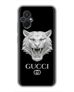 Чехол для Xiaomi POCO M5 с картинкой «Gucci — серебряный лев» Чехол для Xiaomi POCO M5 с картинкой «Gucci — серебряный лев»