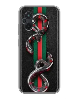 Чехол для Xiaomi POCO M5 с картинкой «Gucci — змея на полосе» Чехол для Xiaomi POCO M5 с картинкой «Gucci — змея на полосе»