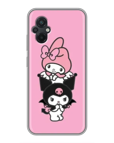 Чохол для Xiaomi POCO M5 з картинкою «My Melody та Kuromi»