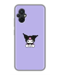 Чохол для Xiaomi POCO M5 з картинкою «Kuromi — фіолетовий мінімалізм»