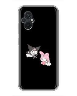 Чохол для Xiaomi POCO M5 з картинкою «My Melody та Kuromi»