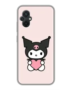 Чохол для Xiaomi POCO M5 з картинкою «Kuromi та серце»