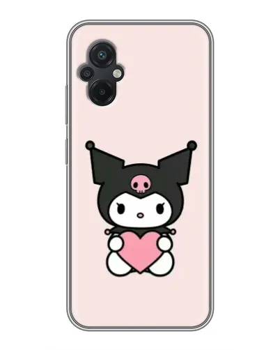 Чохол для Xiaomi POCO M5 з картинкою «Kuromi та серце»