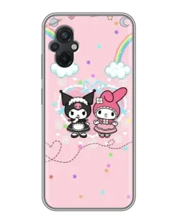 Чохол для Xiaomi POCO M5 з картинкою «My Melody та Kuromi»