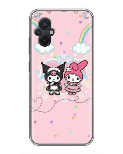 Чохол для Xiaomi POCO M5 з картинкою «My Melody та Kuromi»