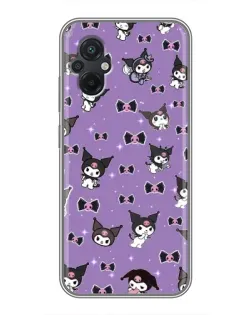 Чохол для Xiaomi POCO M5 з картинкою «Kuromi — патерн»