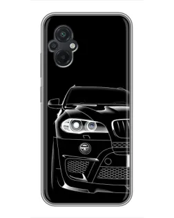 Чохол для Xiaomi POCO M5 з картинкою «Темний силует BMW»