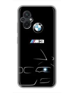 Чохол для Xiaomi POCO M5 з картинкою «Мінімалістичний принт BMW M3»